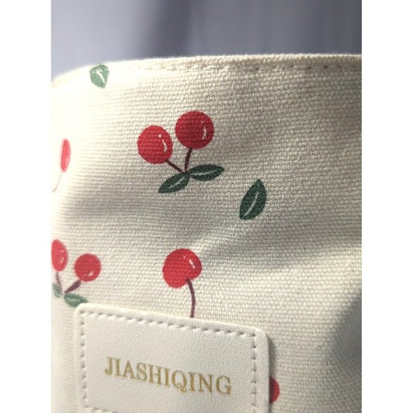 JIASHIQING Chery Pattern Canvas Tote Bag - Picture 3 of 8